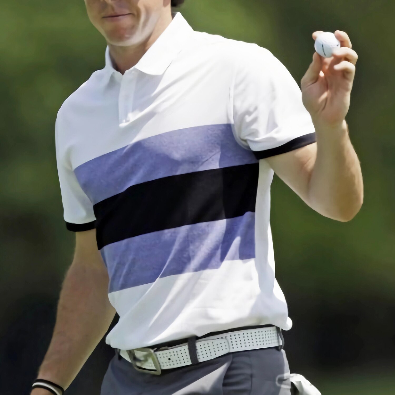 Men's Polo Shirt Gradient Striped Graphic Prints Turndown Outdoor Street Short Sleeves Print Golf Shirt