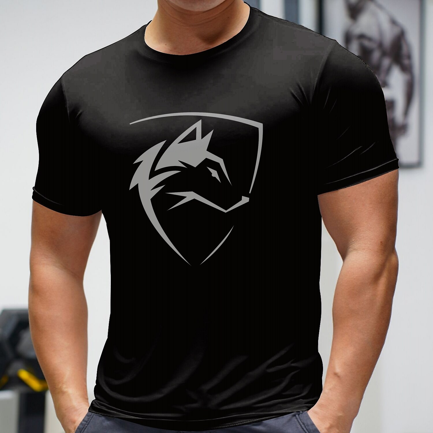 Men's Workout Running Shirt Short Sleeve Tee Athletic Athleisure Breathable Moisture Wicking Soft Fitness Gym Sportswear 