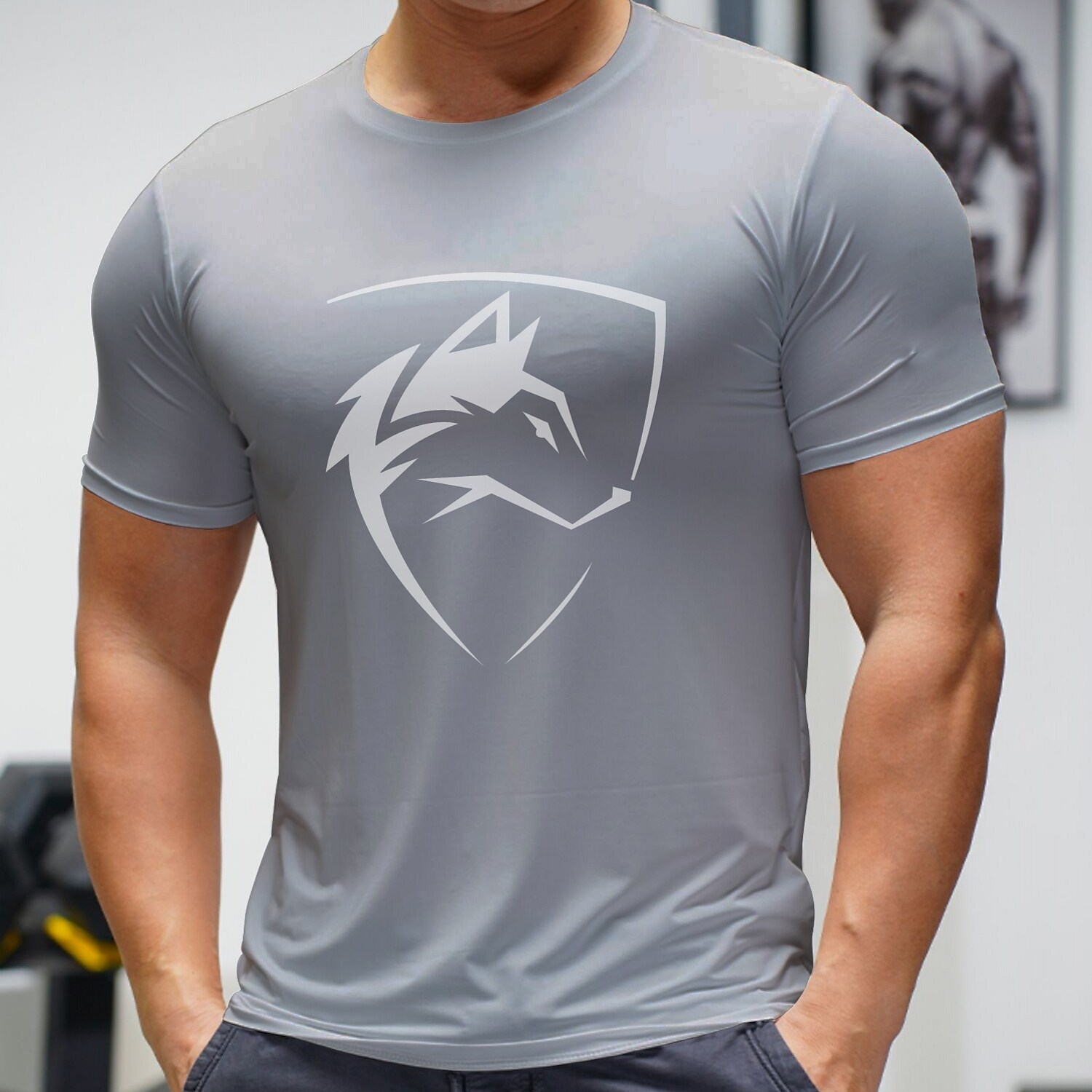 Men's Workout Running Shirt Short Sleeve Tee Athletic Athleisure Breathable Moisture Wicking Soft Fitness Gym Sportswear 