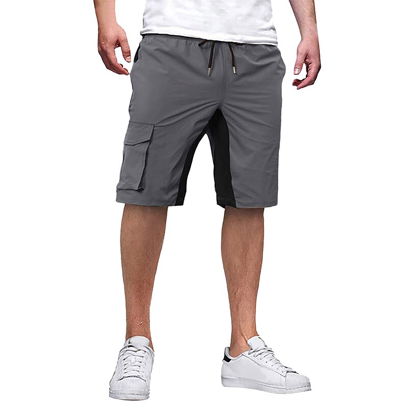 Men's Cargo Shorts Casual Shorts Pocket Plain Comfort Breathable Outdoor Daily Going out Casual Shorts 
