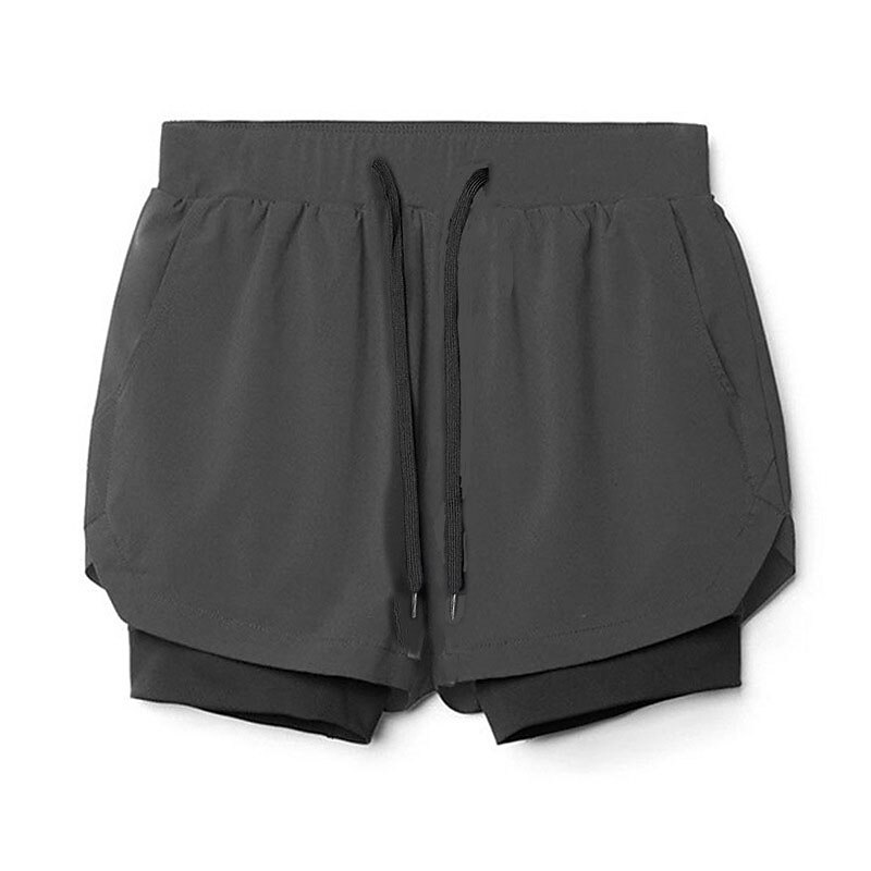Men's Athletic Running Casual Shorts With Compression Liner Plain Comfort Breathable Fashion Casual Shorts