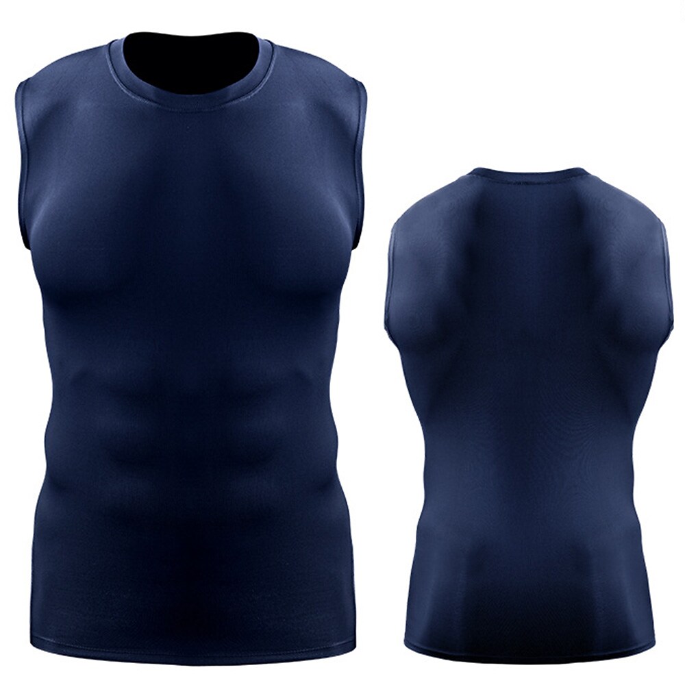 Men's  Tank Top Sleeveless Compression Athletic Spandex Breathable Soft Sweat wicking Running Jogging Training Sportswear 