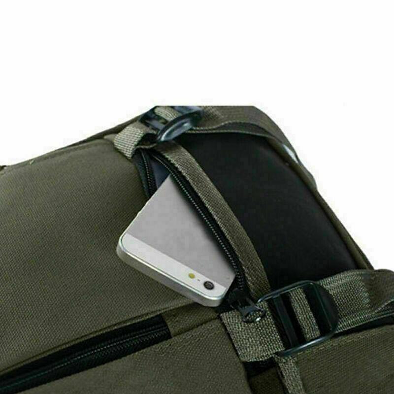 Men Canvas Large Backpack Rucksack Work Sports Travel Hiking Boys College  Bag