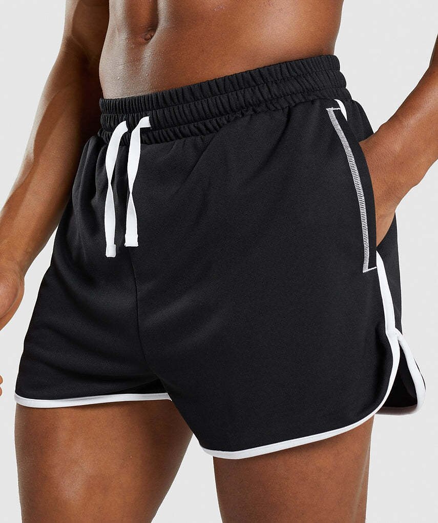 Men's Running Workout Shorts Drawstring Side Pockets Bottoms Athletic Breathable Quick Dry Fitness Gym Workout Running Sportswear