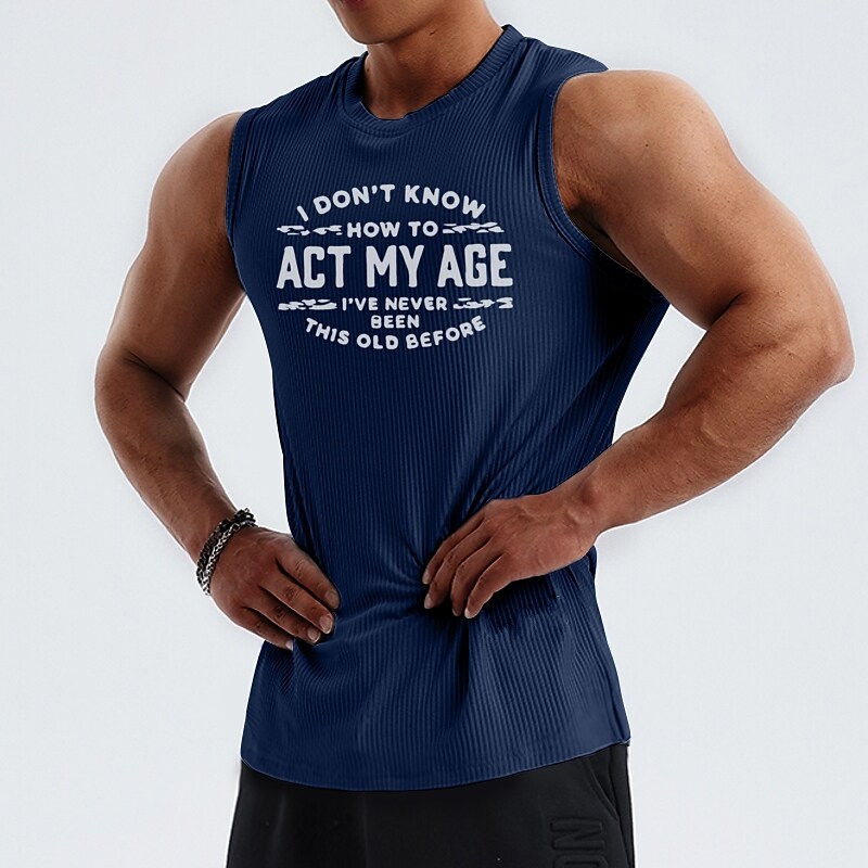 Men's Tank Top Sleeveless Vest / Gilet Athletic Breathable Moisture Wicking Soft Fitness Workout Running Sportswear