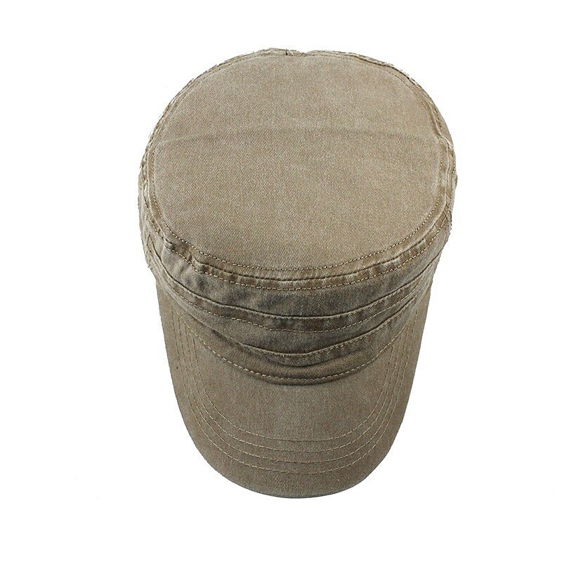 Men's Military Cap Cadet Hat Cotton Pure Color Daily Stylish Street Da