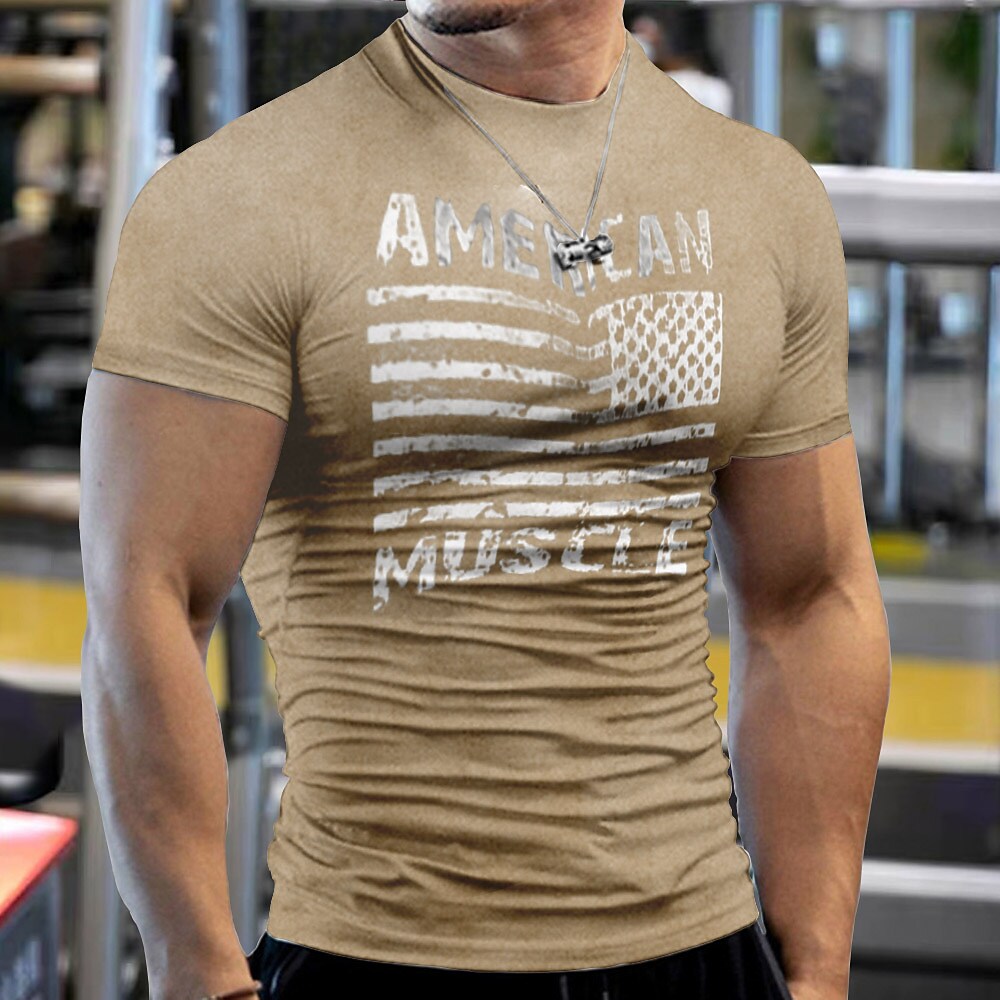 Men's Compression Shirt Running Shirt Short Sleeve Base Layer Top Athletic Athleisure Breathable Moisture Wicking Soft Fitness Gym Workout Running Sportswear Activewear USA Black White Red