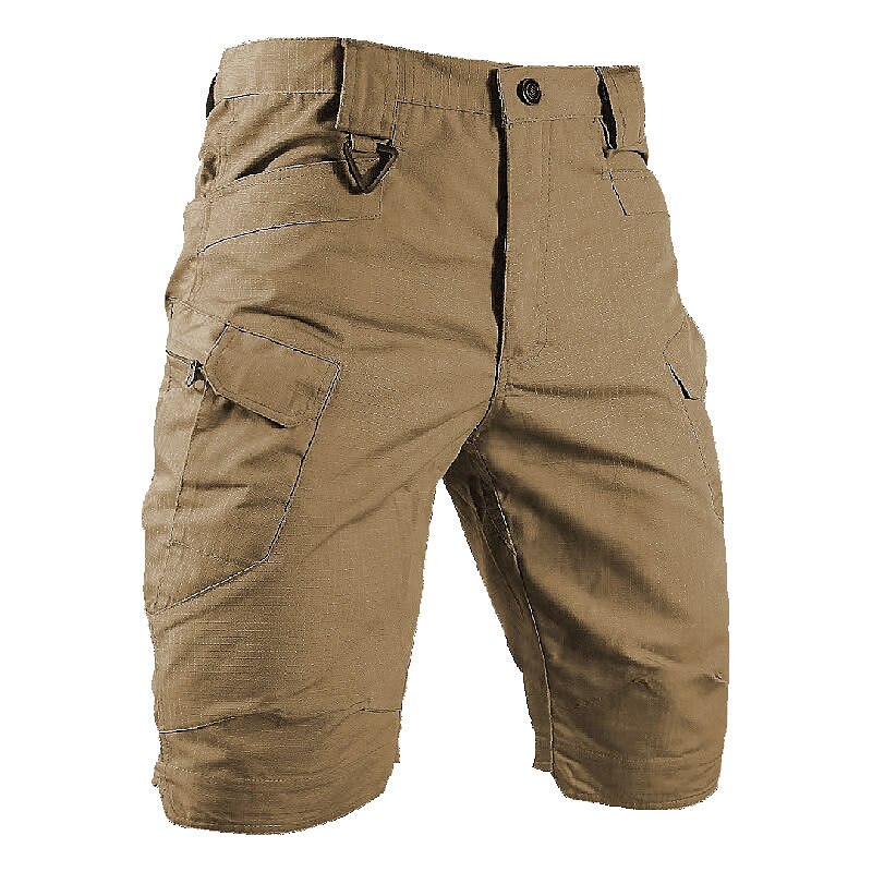 Men's Hiking Tactical Shorts Military Summer Outdoor Ripstop Breathable Quick Dry Lightweight Shorts Bottoms Knee Length Green Black Camping / Hiking / Caving