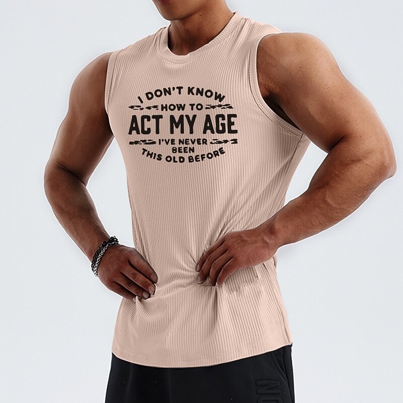 Men's Tank Top Sleeveless Vest / Gilet Athletic Breathable Moisture Wicking Soft Fitness Workout Running Sportswear