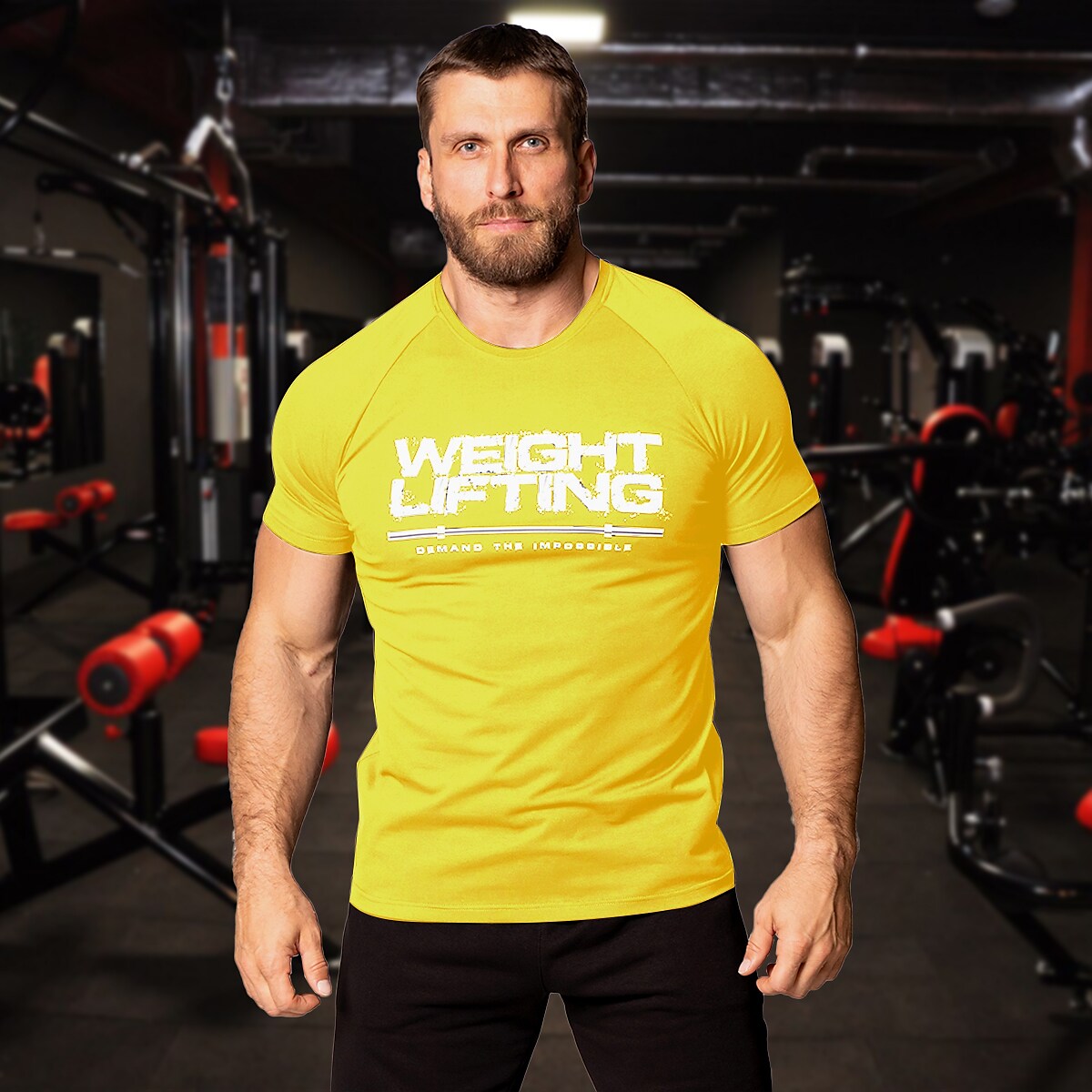 Men's Running Gym Short Sleeve T-shirt Athletic Breathable Wicking Sof