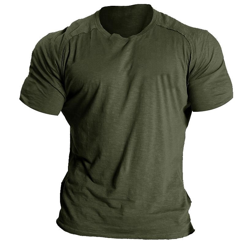 MEN'S T SHIRT TEE SOLID COLORED CREW NECK CASUAL LONG SLEEVE COOL CASU