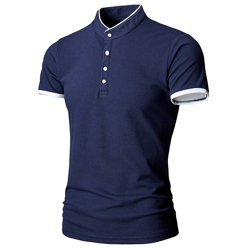 Men's T shirt Golf Shirt Hiking Tee shirt Short Sleeve Tee Tshirt Top Outdoor Breathable Lightweight Sweat wicking Quick Dry Cotton Blend Top