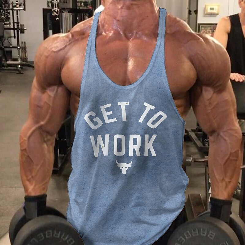 Men's Running Tank Top Gym Tank Top Sleeveless Athletic Breathable Moi