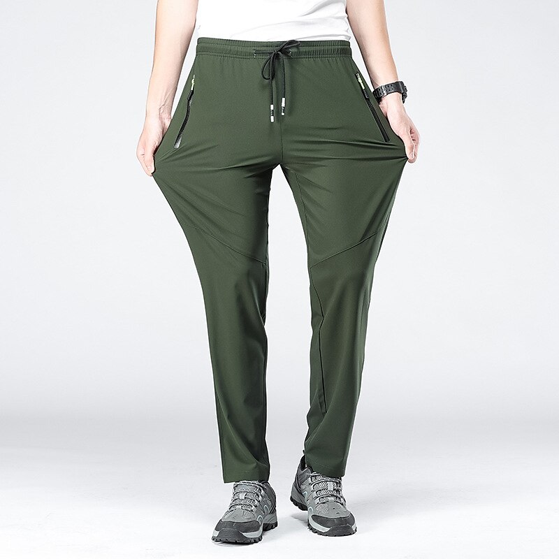 Men's Hiking Pants Trousers Waterproof Pants Outdoor Breathable Quick Dry Stretchy Comfortable Bottoms Drawstring Elastic Waist  Hunting Fishing Climbing 