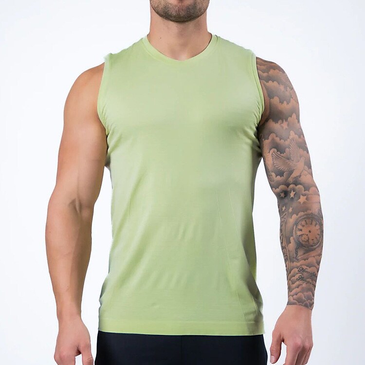 Men's Running Tank Top Sleeveless Base Layer Athletic Breathable Quick