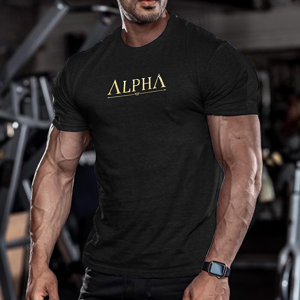 Men's Workout Running Short Sleeve Top Athletic Breathable Moisture Wi