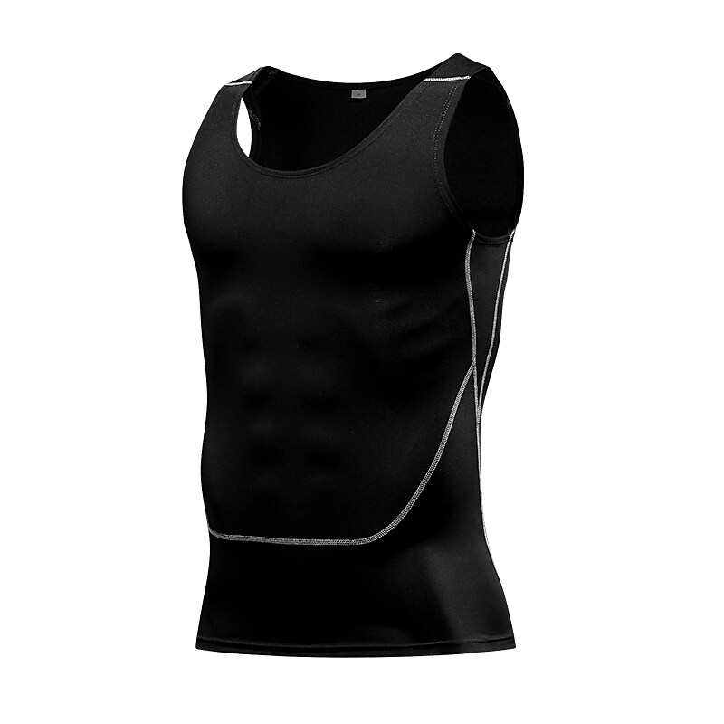 Men's Compression Tank Top Sleeveless Athletic Athleisure Breathable Sweat wicking Fitness Gym Sportswear