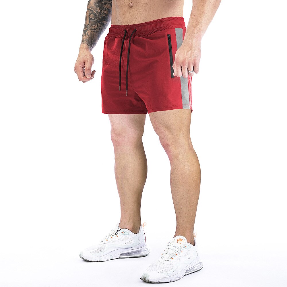 Men's Athletic Shorts Panty Drawstring Zipper Pocket Bottoms Breathabl