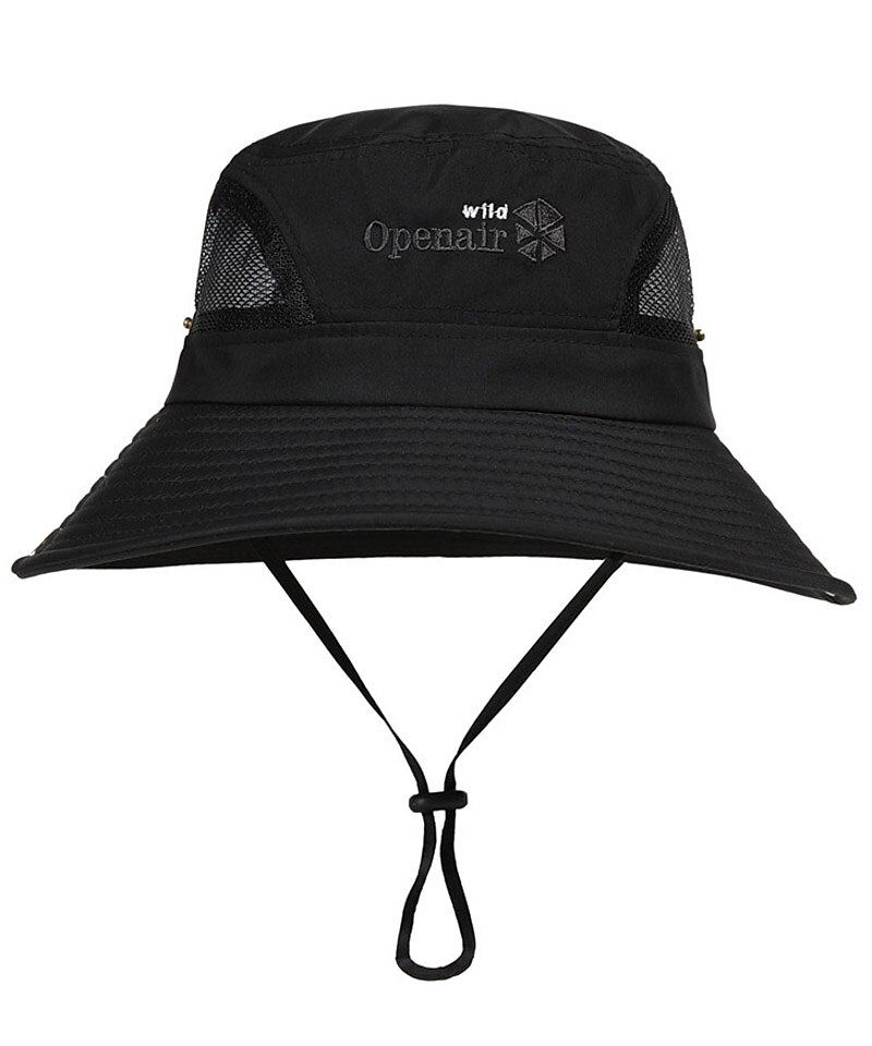 Men's Bucket Hat Sun Hat Fishing Hat Boonie hat Hiking Hat Black Green Polyester Travel Beach Outdoor Vacation Plain UV Sun Protection Sunscreen