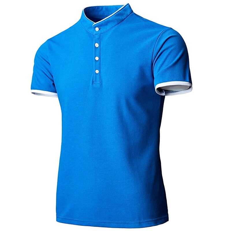 Men's T shirt Golf Shirt Hiking Tee shirt Short Sleeve Tee Tshirt Top Outdoor Breathable Lightweight Sweat wicking Quick Dry Cotton Blend Top