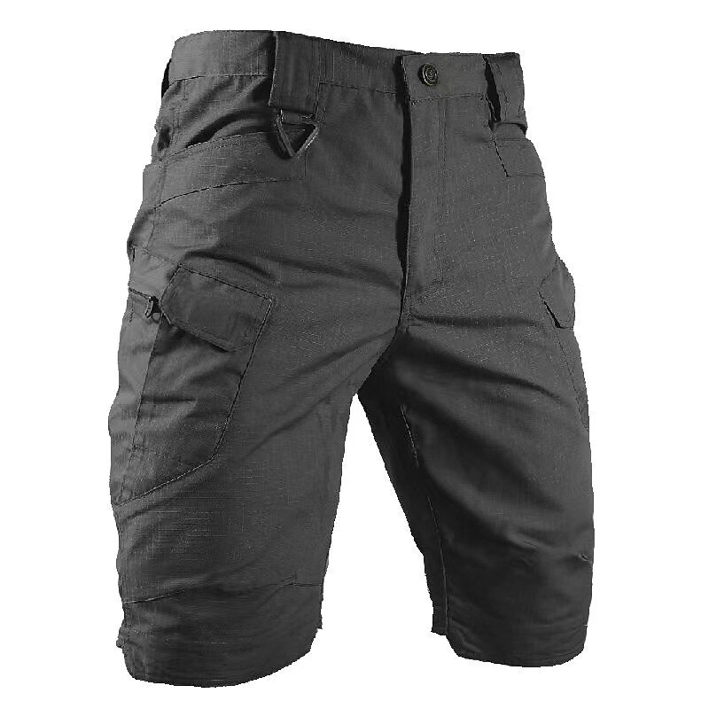 Men's Hiking Tactical Shorts Military Summer Outdoor Ripstop Breathable Quick Dry Lightweight Shorts Bottoms Knee Length Green Black Camping / Hiking / Caving