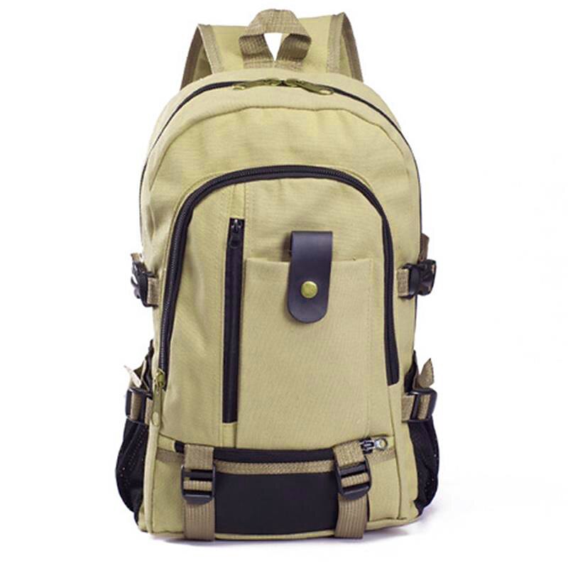 Men Canvas Large Backpack Rucksack Work Sports Travel Hiking Boys College  Bag