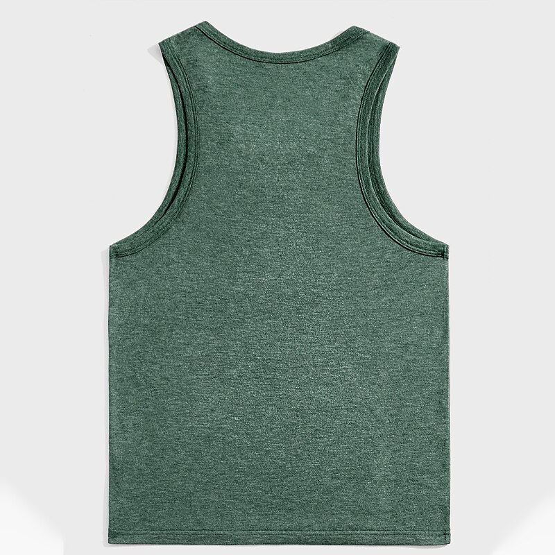Men's Tank Top Sleeveless Shirt Plain U Neck Sports & Outdoor Vacation Sleeveless Fashion Sport Vest Top