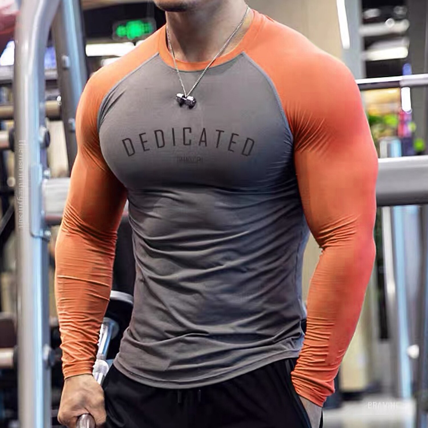 Men's Compression Shirt Running Shirt Long Sleeve Compression Clothing