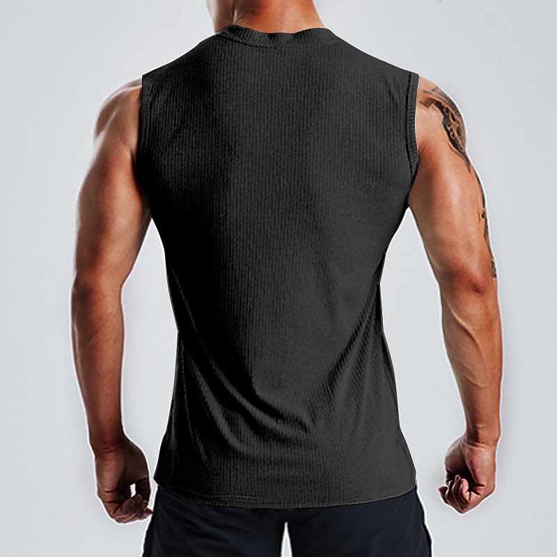 Men's Tank Top Sleeveless Vest / Gilet Athletic Breathable Moisture Wicking Soft Fitness Workout Running Sportswear