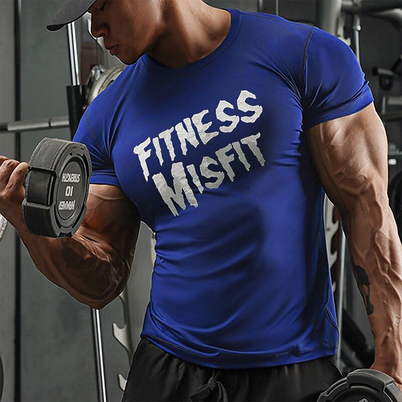 Men's Compression Running Shirt Short Sleeve Base Layer Athletic Breathable Moisture Wicking Soft Fitness Gym Workout Sportswear