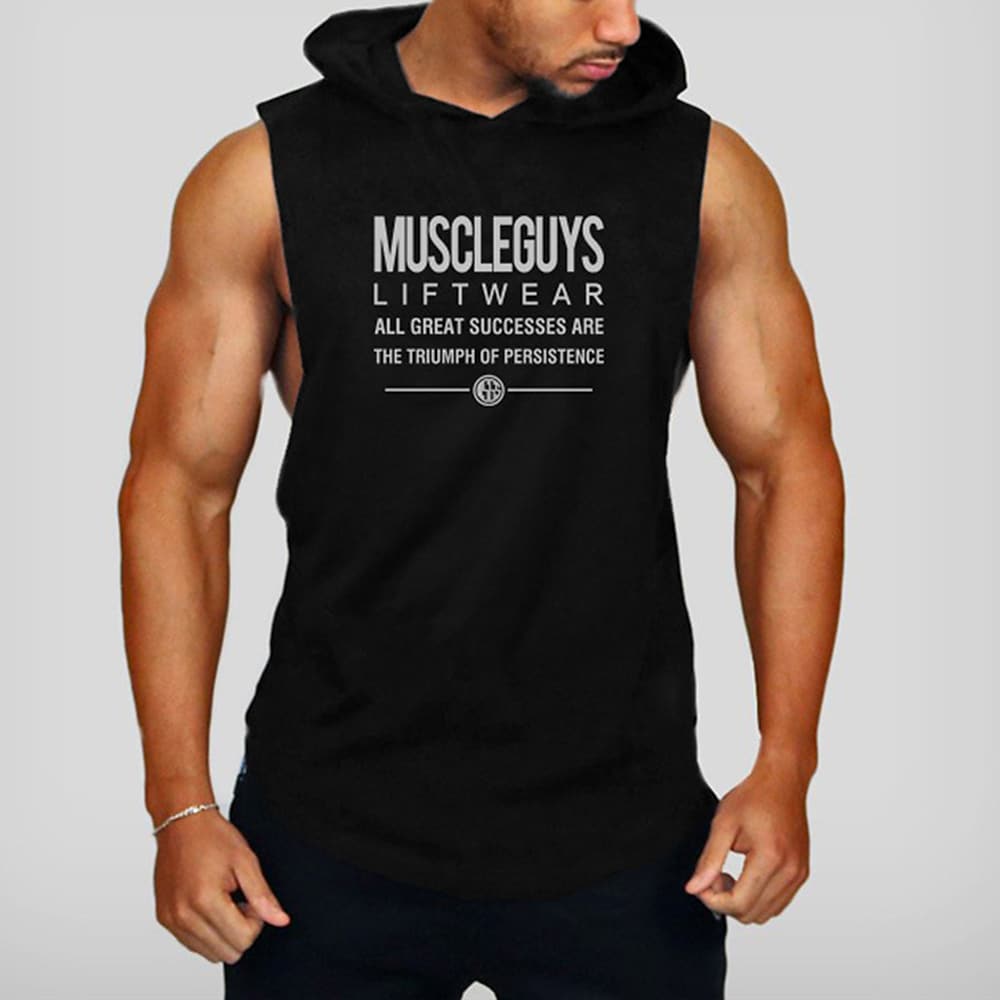 Men's Tank Top Running Sleeveless Vest / Gilet Athletic Cotton Breathable Soft Sweat wicking Fitness Jogging Sportswear
