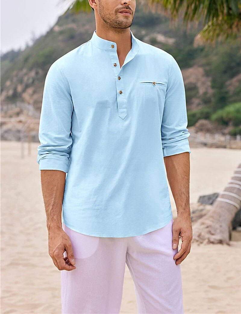 Shirt Summer Shirt Shirt Black White Blue  Plain Spring & Daily Clothing Apparel