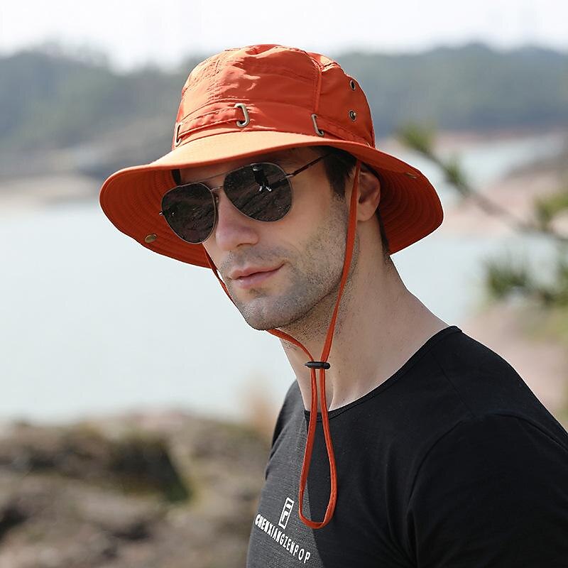 Men's Women's Sun Hat Bucket Hat Fishing Hat Wide Brim Outdoor Waterproof Portable UV Sun Protection UPF50+ Hat Fishing Climbing Beach