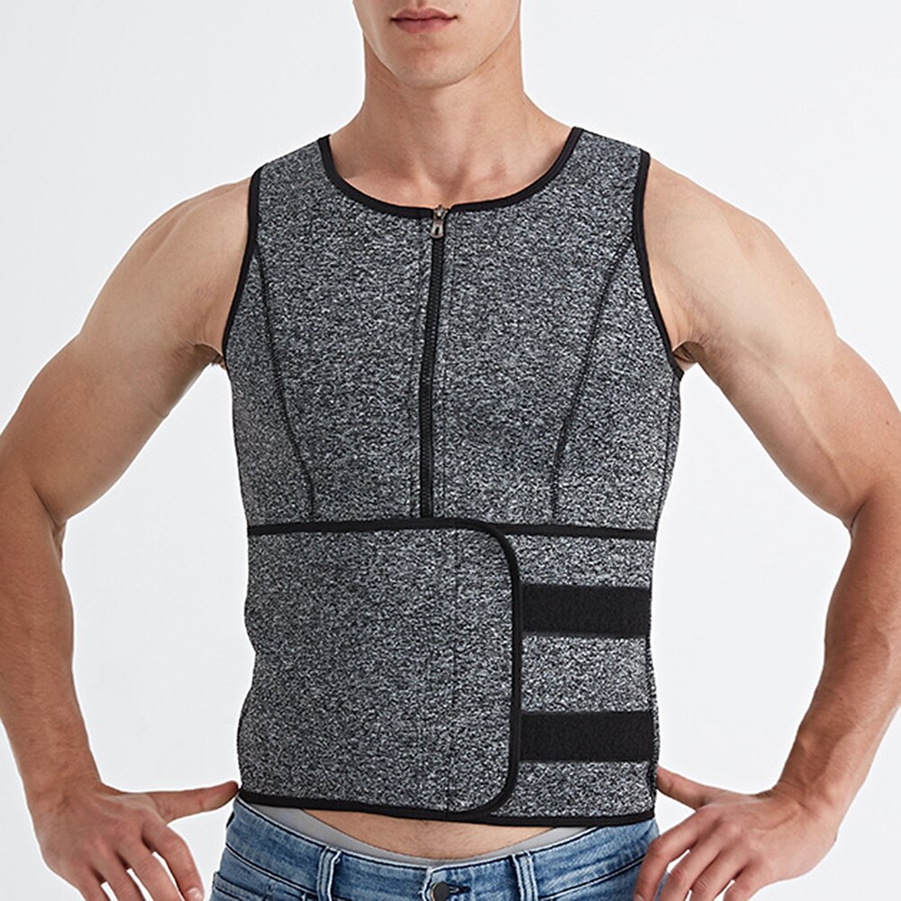 Sweat Waist Trainer Body Shaper Slimming Vest Training Adjustable Men's Women's Fitness Gym Workout Running Jogging Winter