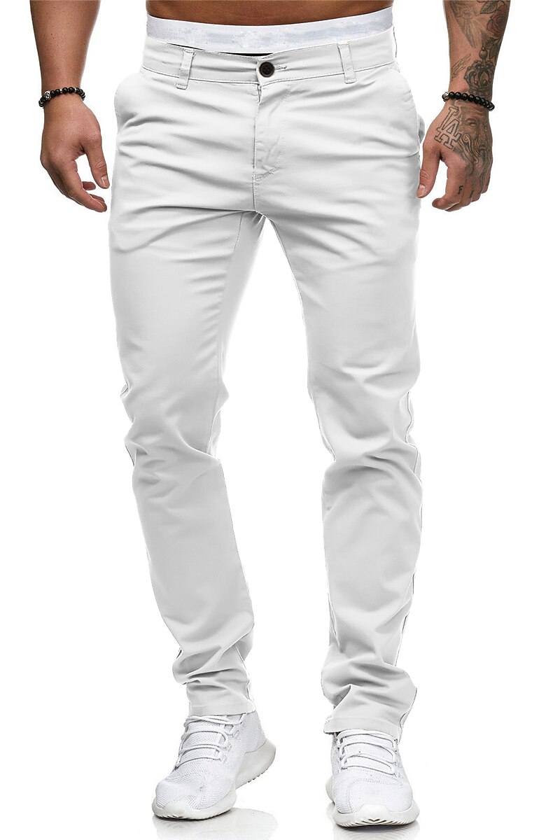 Men's Golf Pants Golf Joggers Breathable Moisture Wicking Soft Golf Apparel Golf Clothes Side Pockets Solid Color Summer Spring Autumn Tennis Golf Pickleball
