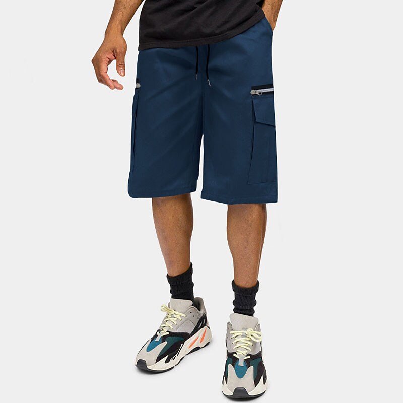 Men's Cargo Casual Shorts Pocket Plain Comfort Breathable Outdoor Daily Going out Fashion Streetwear 