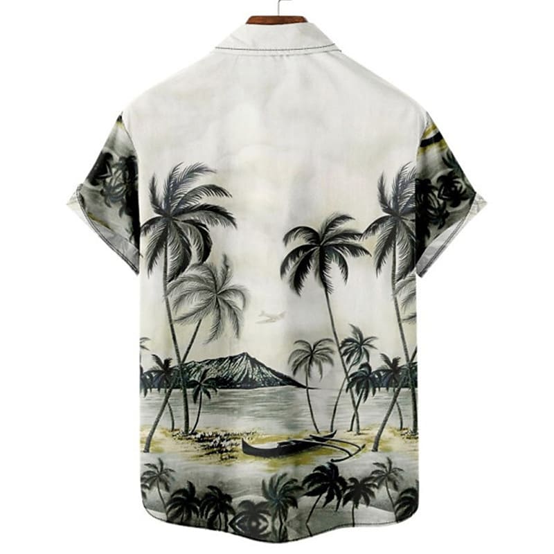 Men's Shirt Graphic Shirt Aloha Shirt Leopard Floral Scenery Turndown