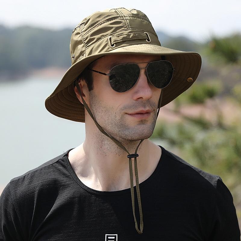Men's Women's Sun Hat Bucket Hat Fishing Hat Wide Brim Outdoor Waterproof Portable UV Sun Protection UPF50+ Hat Fishing Climbing Beach