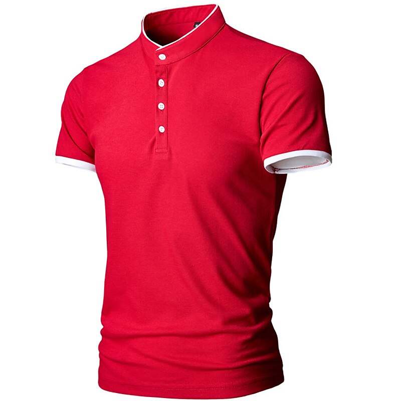 Men's T shirt Golf Shirt Hiking Tee shirt Short Sleeve Tee Tshirt Top Outdoor Breathable Lightweight Sweat wicking Quick Dry Cotton Blend Top