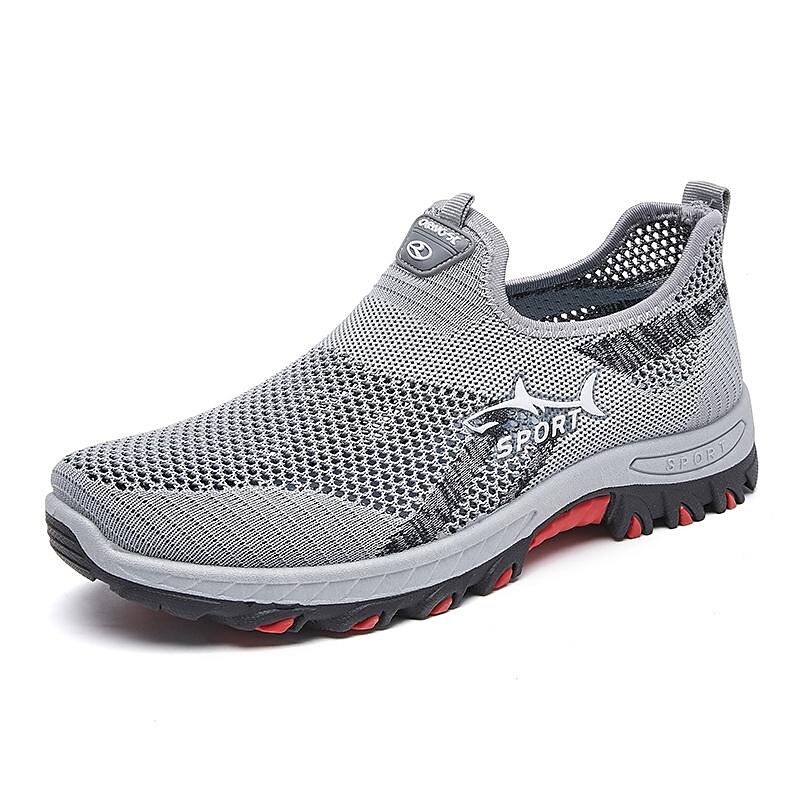 Men's Sneakers Casual Shoes Sporty Look Flyknit Shoes Sporty Vintage Casual Outdoor Daily Running Shoes Hiking Shoes Fitness & Cross Training Shoes Tissage Volant Breathable Top