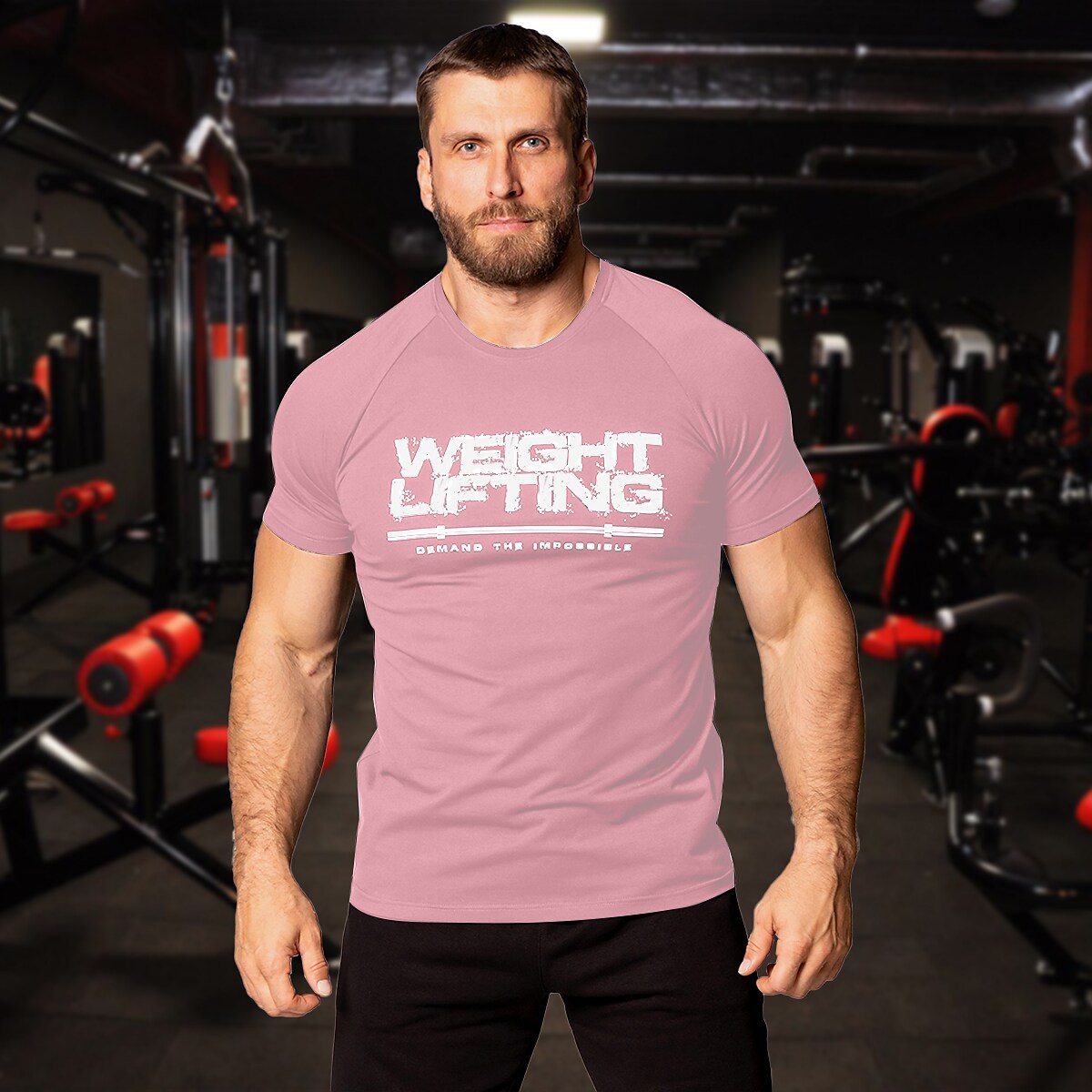 Men's Running Gym Short Sleeve T-shirt Athletic Breathable Wicking Sof