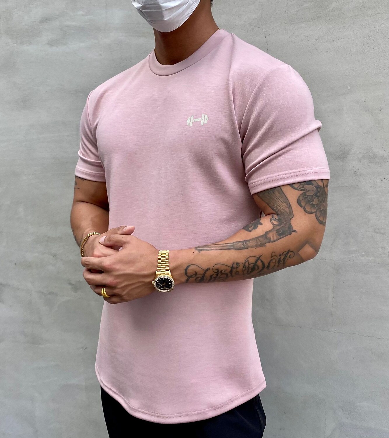 Men's Running Gym Short Sleeve Top Athletic Cotton Breathable Soft Sweat wicking Sportswear