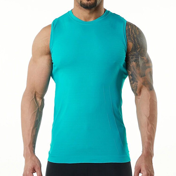 Men's Running Tank Top Sleeveless Base Layer Athletic Breathable Quick