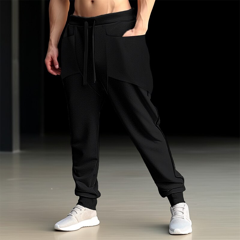 Men's Sweatpants Joggers Trousers Drawstring Elastic Waist Elastic Cuff Plain Comfort Breathable Casual Pants