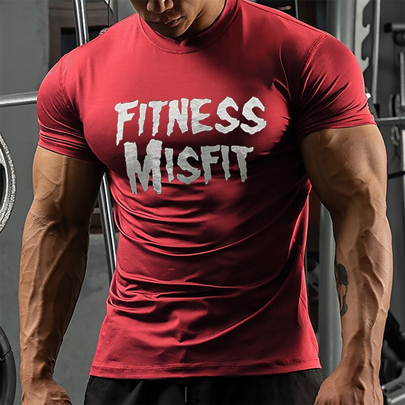 Men's Compression Running Shirt Short Sleeve Base Layer Athletic Breathable Moisture Wicking Soft Fitness Gym Workout Sportswear