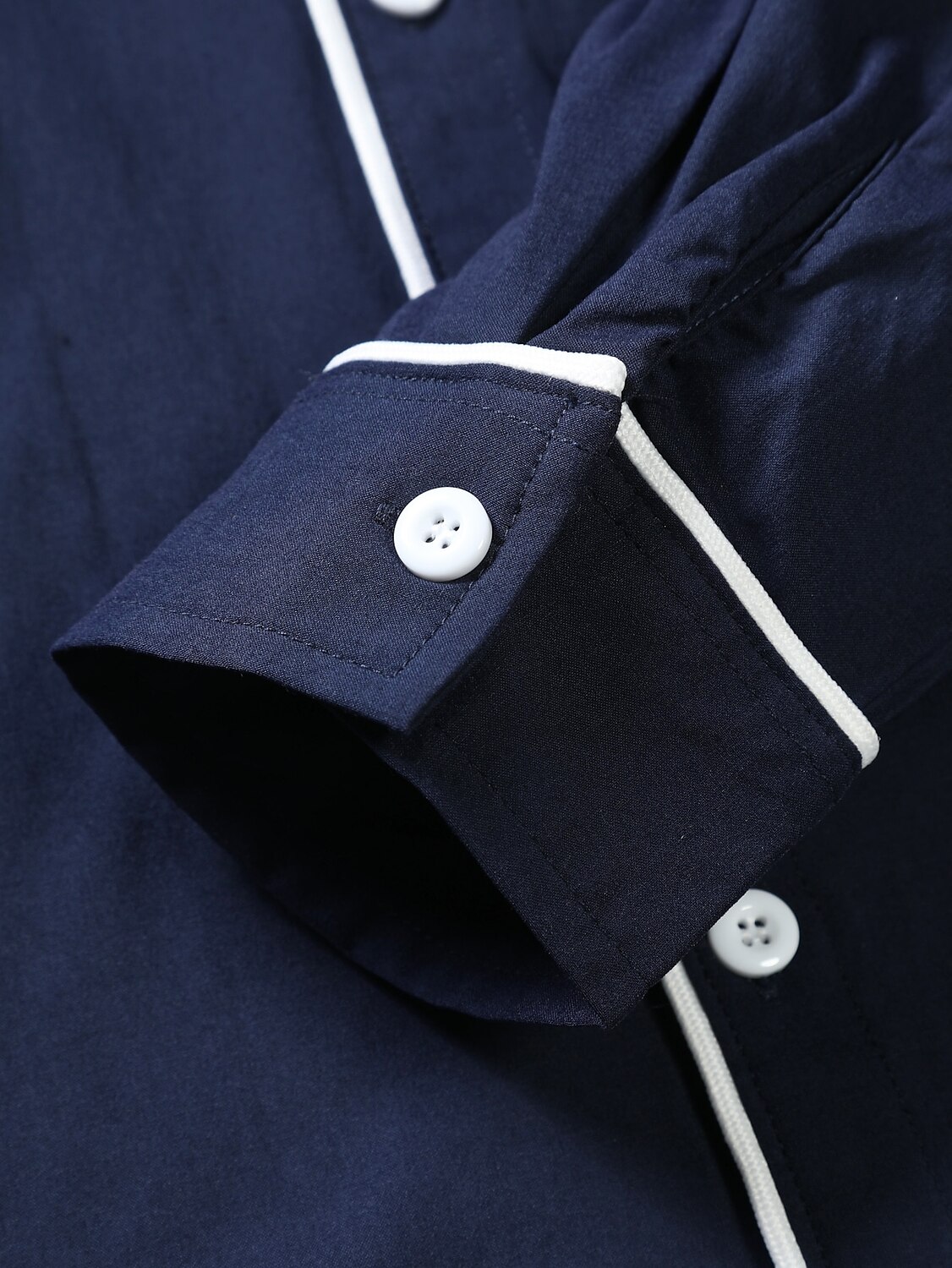 Men's Outdoor Casual Fashion Vacation Breathable Comfortable Light Plain Lapel Long Sleeve Shirt