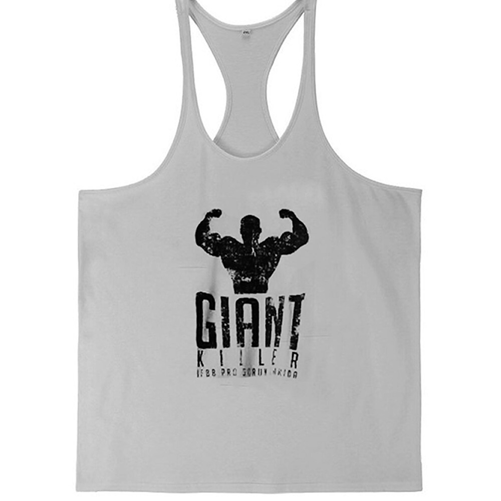 Men's Running Tank Top Gym Tank Top Sleeveless Top Athletic Breathable