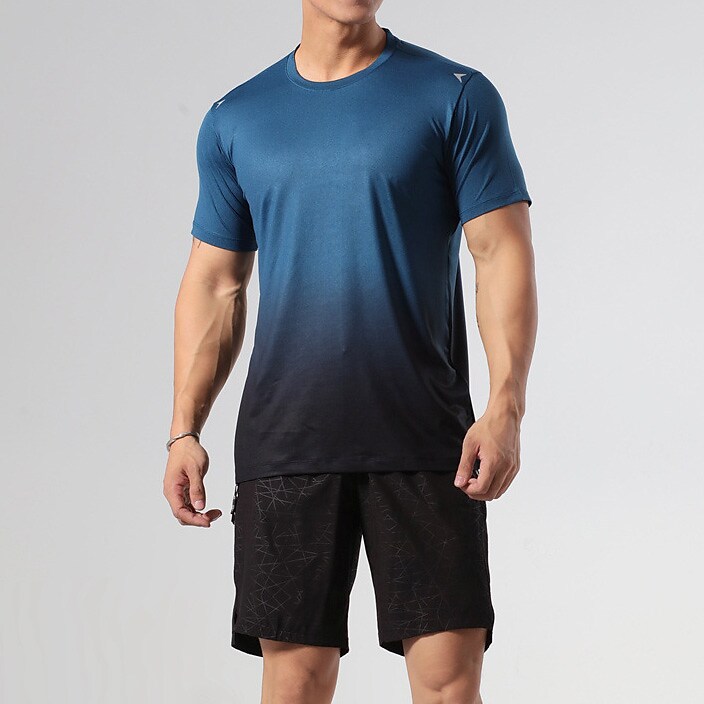 Men's Running Shirt Gym Shirt Short Sleeve Tee Tshirt Athletic Breatha
