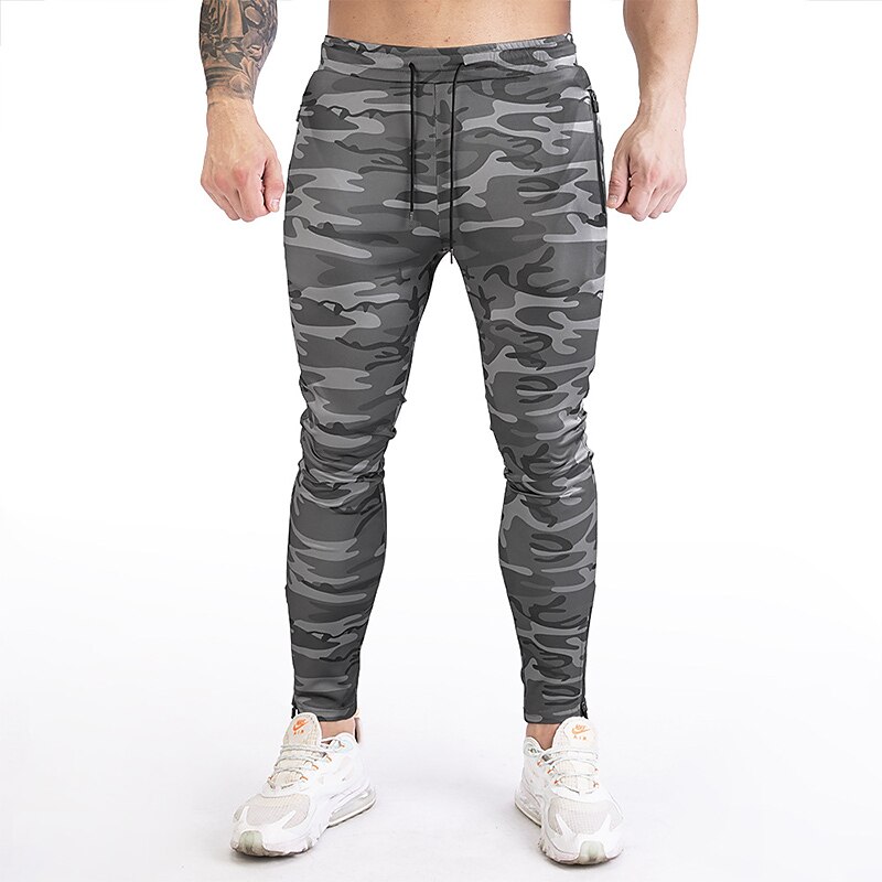 Men's Sweatpants Trousers Camo Pants Zip Leg Camouflage Comfort Breathable Outdoor Daily Going out Fashion Casual Joggers 