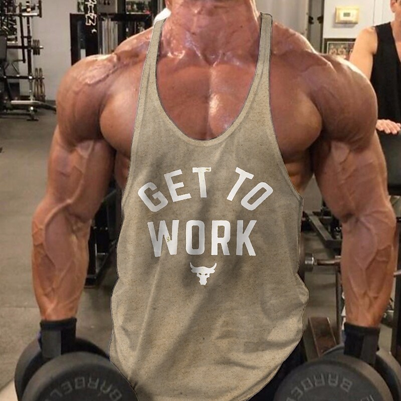 Men's Running Tank Top Gym Tank Top Sleeveless Athletic Breathable Moi